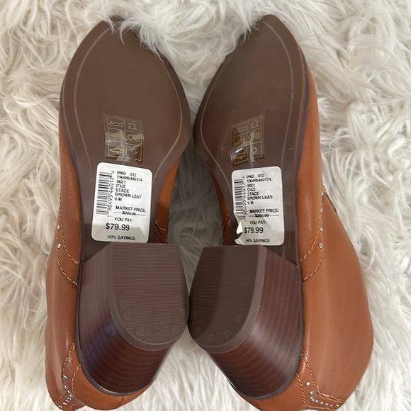 DOLCE VITA Tobin Studded Leather Bootie Brown Side Zip Size 6 NEW - Picture 11 of 16